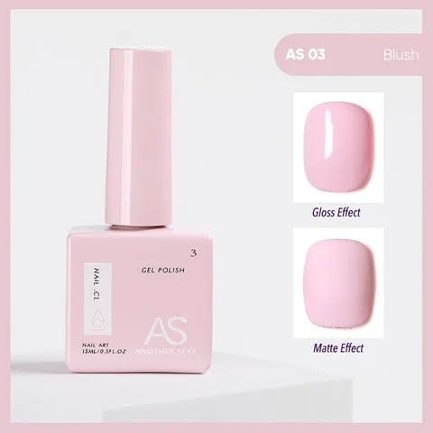 AS03 Blush gel nail colour swatch