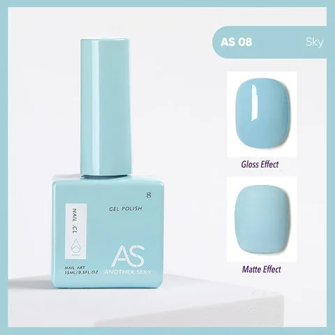 AS08 Sky gel nail colour swatch