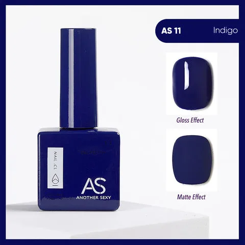 AS11 Indigo gel nail colour swatch
