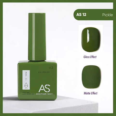 AS12 Pickle gel nail colour swatch