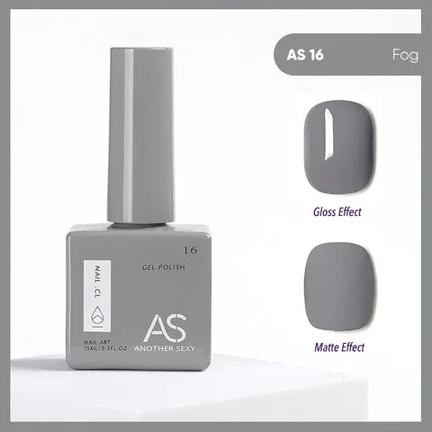 AS16 Fog gel nail colour swatch