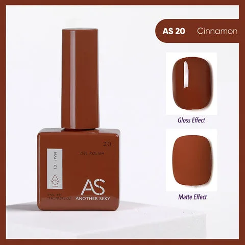 AS20 Cinnamon gel nail colour swatch