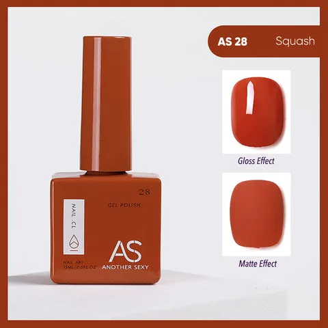 AS28 Squash gel nail colour swatch
