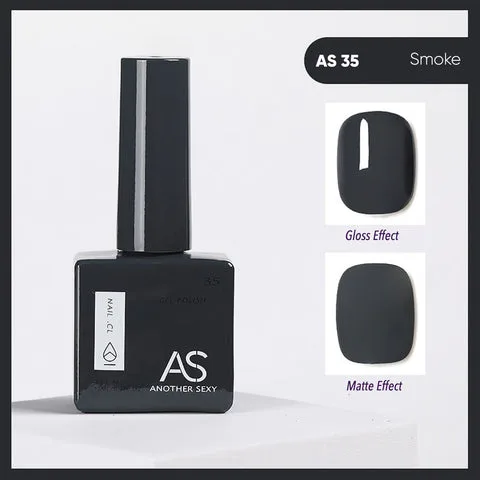 AS35 Smoke gel nail colour swatch