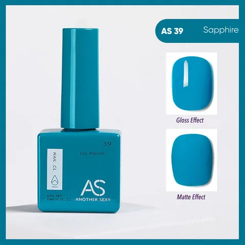 AS39 Sapphire gel nail colour swatch