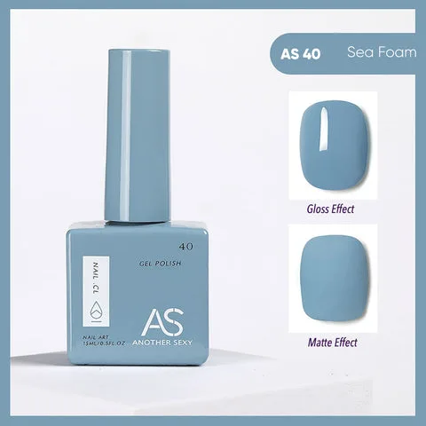 AS40 Sea Foam gel nail colour swatch
