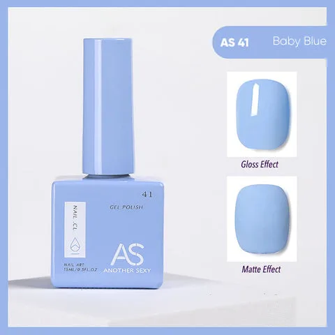 AS41 Baby Blue gel nail colour swatch