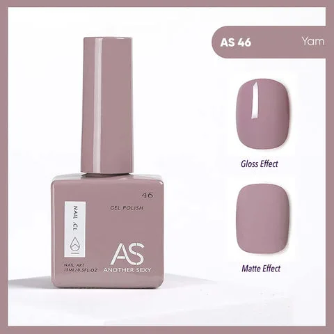 AS46 Yam gel nail colour swatch