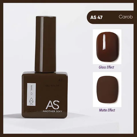 AS47 Carob gel nail colour swatch
