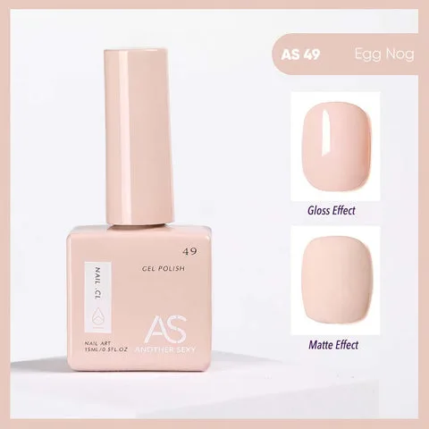 AS49 Egg Nog gel nail colour swatch