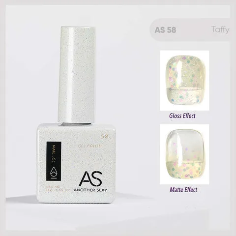 AS58 Taffy gel nail colour swatch